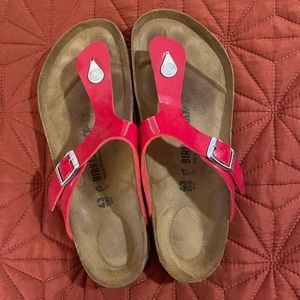 Birkenstock Gizeh 43 12 patent leather red